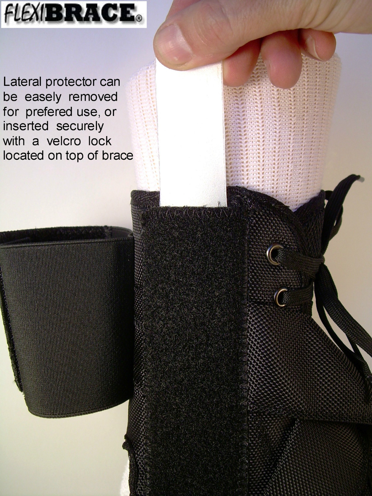 Ankle Brace Support Guard With Removable Inserts New by Flexibrace