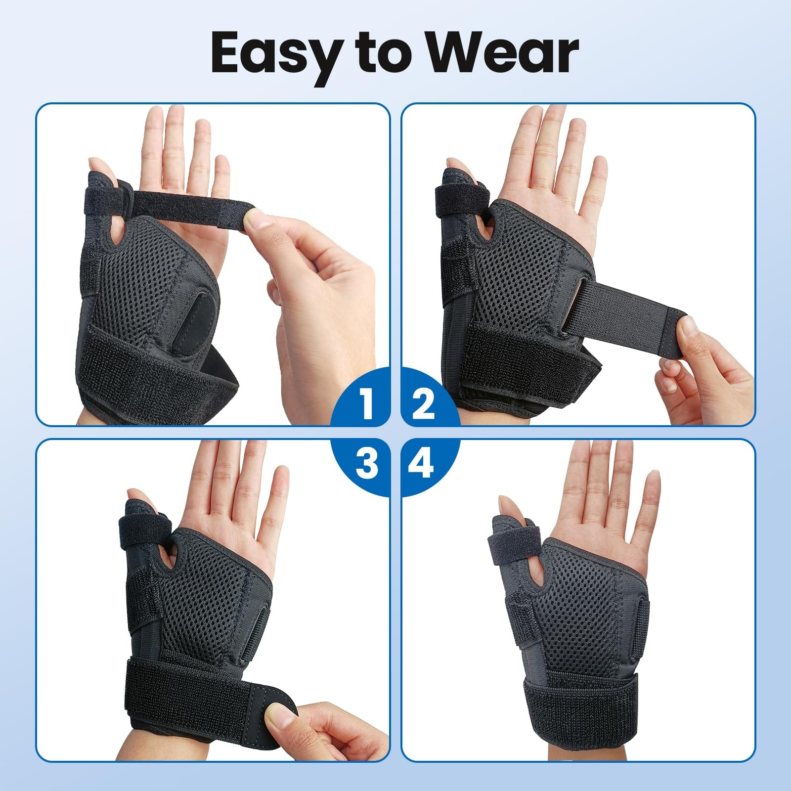 Aroma Season Heating Pad for Hands, Thumb & Wrist Black