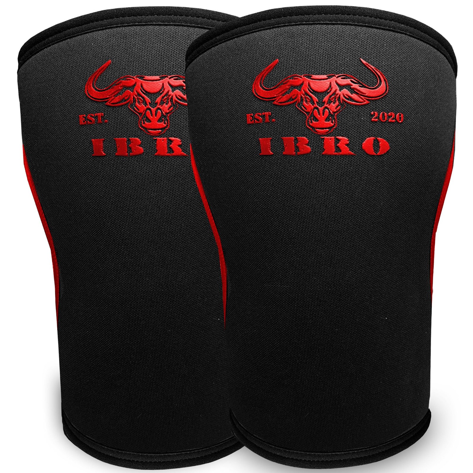 7MM Knee Sleeves Pair Compression Support for Weightlifting & Powerlifting Squat