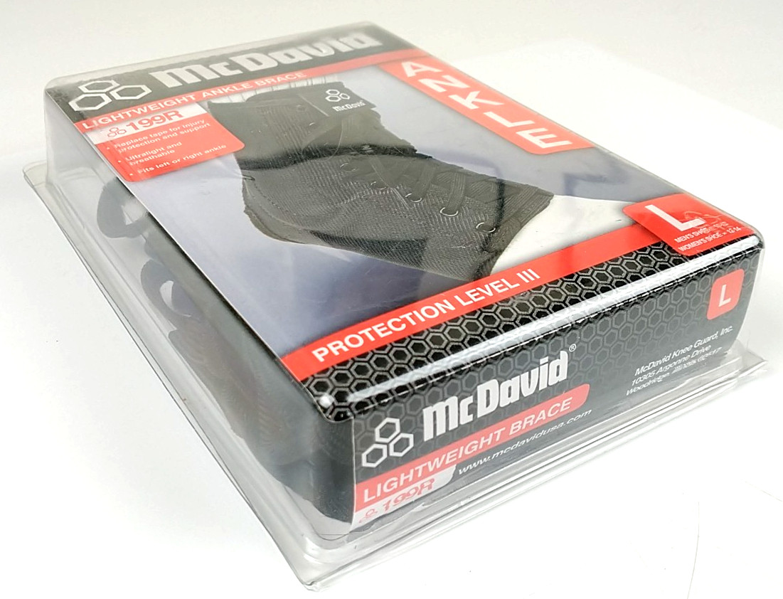 McDavid Lightweight Ankle Brace Large 199R Protection Level 3 NEW C1050