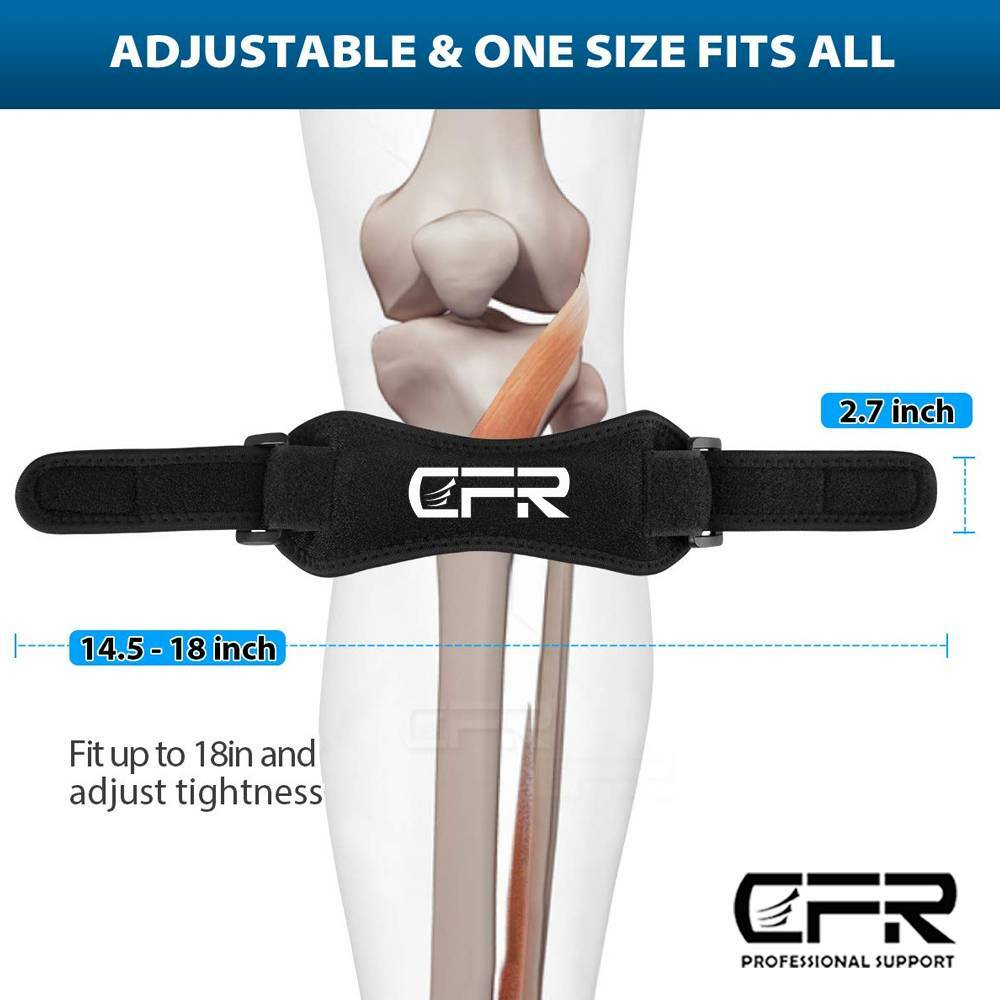 Knee Strap Compression Brace Support Patella Sport Joint Arthritis Stabilizer CF