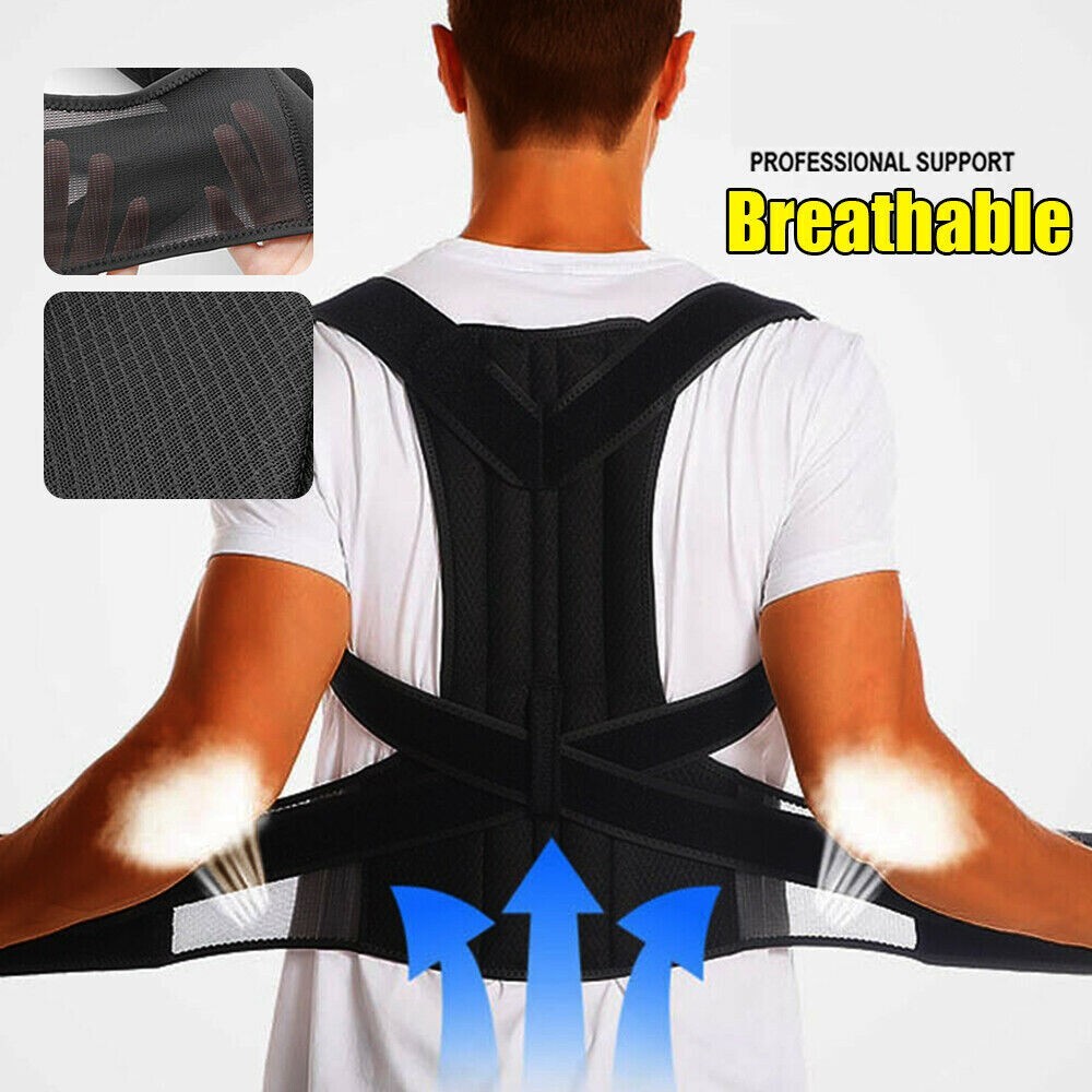 Back Posture Corrector Shoulder Straight Support Brace Belt Therapy Men Women