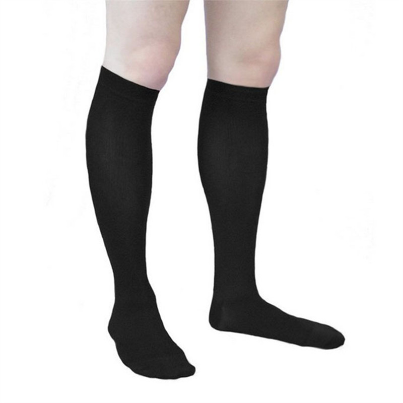 Best Graduated Compression Sock Support Stocking 15-20 mmHg for Men Women Blk