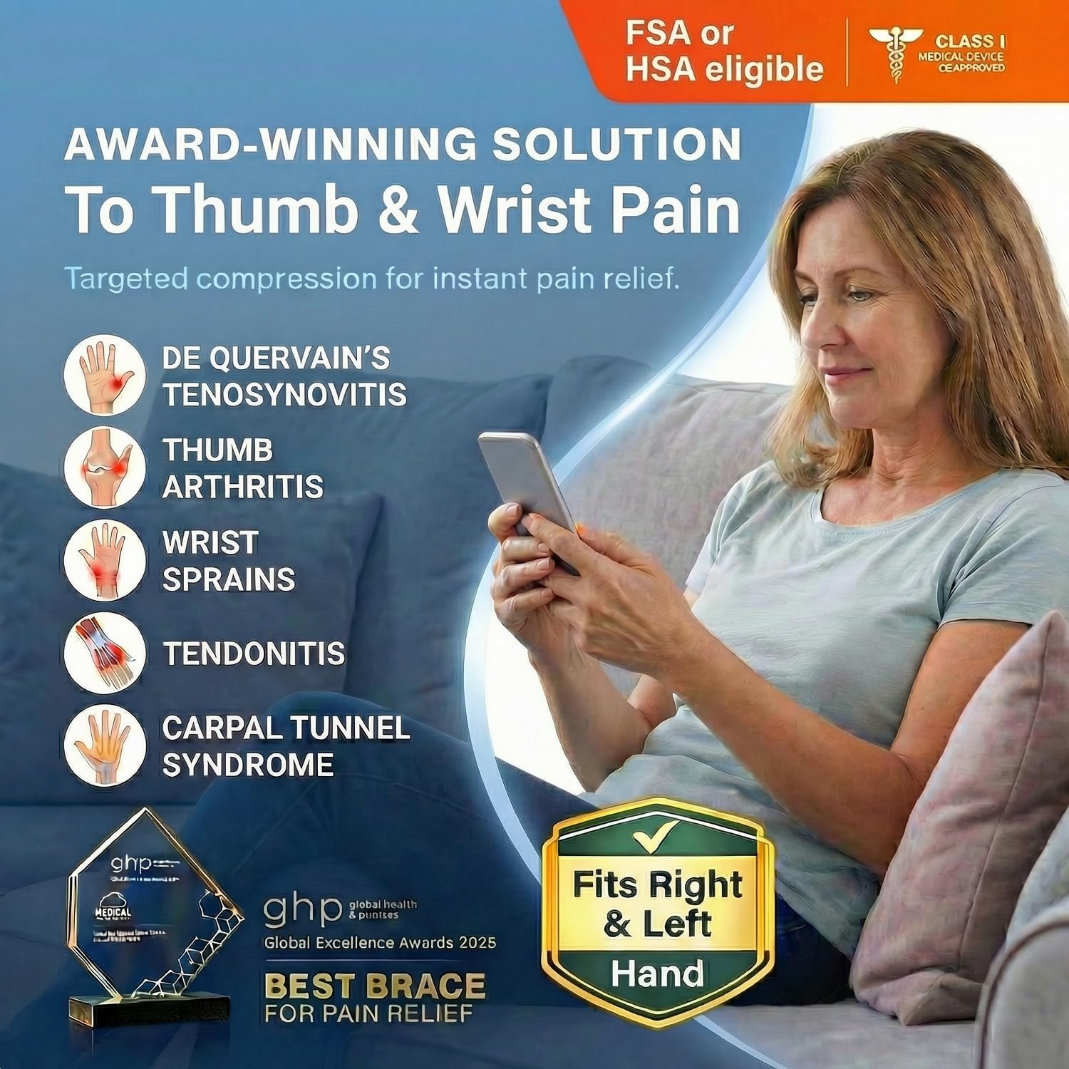S/M sized Thumb Support Brace