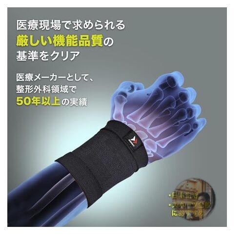 ZAMST Bodymate Thin Wrist Support Brace Size S Ambidextrous Nylon PU New