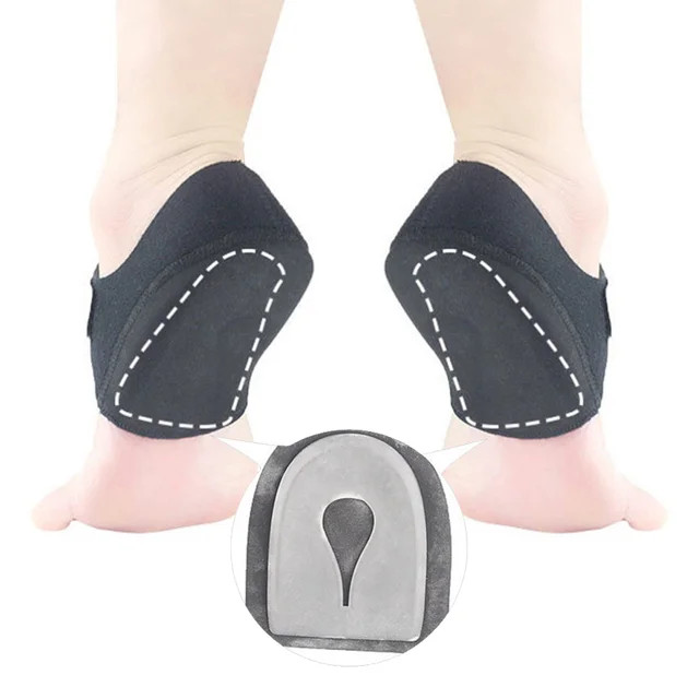 Silicone Gel Heel Cup Cushion Shock Absorption Shoe Pads for Plantar Fasciitis S