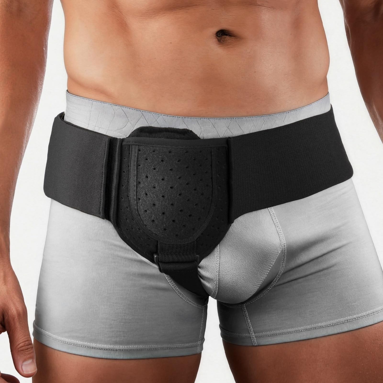 Adjustable Hernia Belt for Men & Women | Inguinal Support, Left/Right Fit, Compr