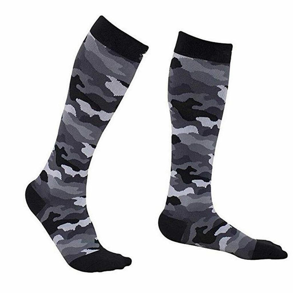 2pc Nylon Compression Socks 20-30mmHg Graduated Support Mens Womens Sports Socks