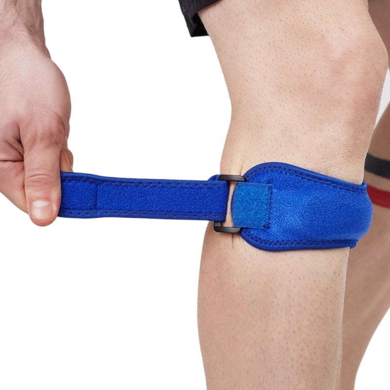 Antislip Adjustable Patella Knee Brace with Soft Pad for Running Football Sport