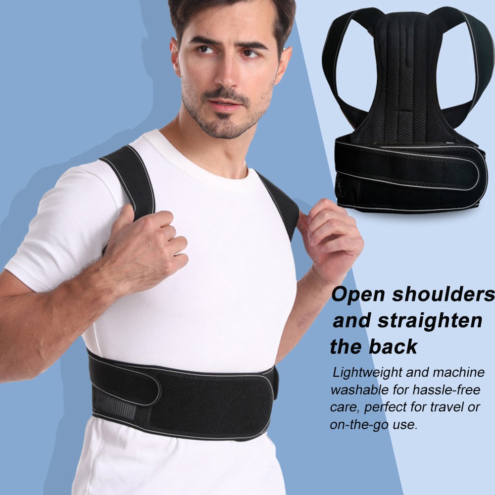 Adjustable Lumbar Lower Back Support Belt Brace Posture Corrector Straightening