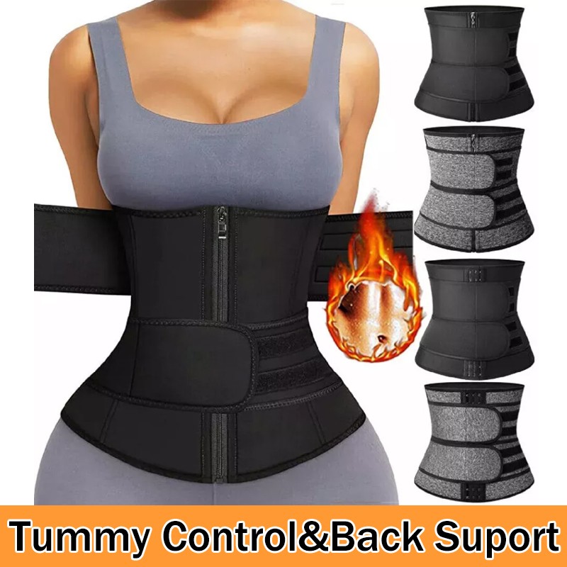 Mens Neoprene Sweat Belt Fat Burner Tummy Control Body Shaper Waist Trainer Gym