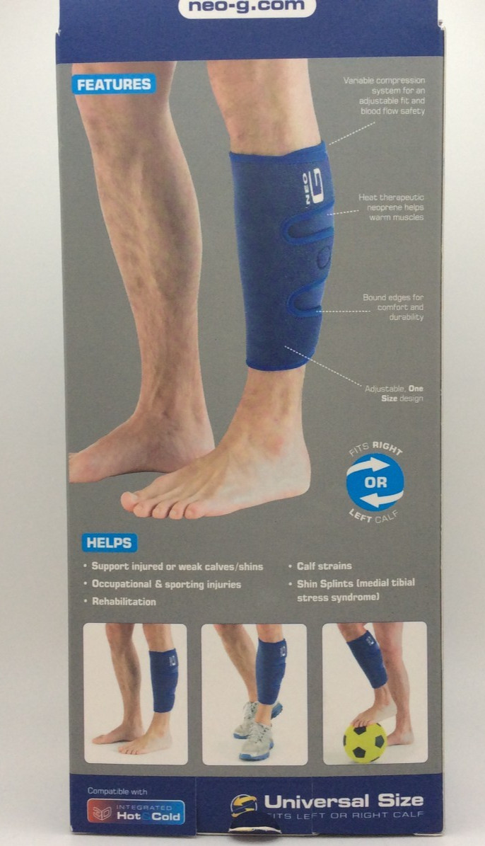 Calf Shin Splint Support Adjustable Compression One Size Fits Most Left Or Right