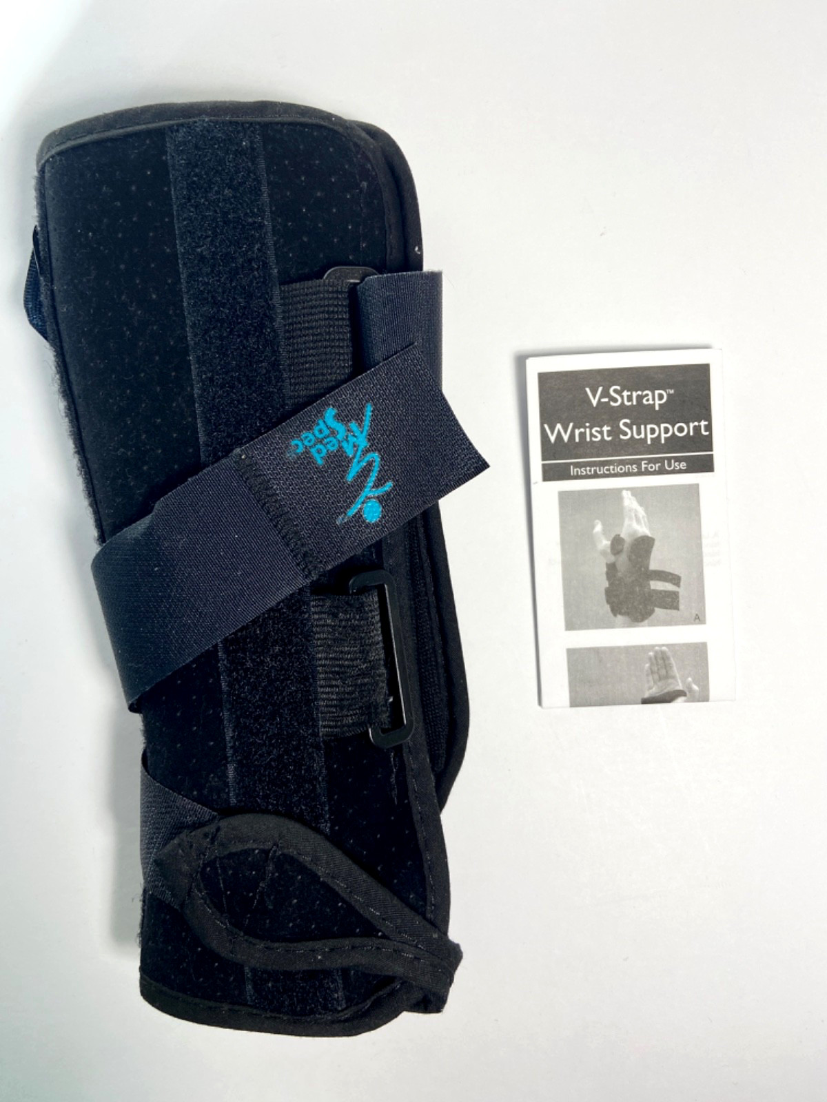 Spec V-Strap Wrist Support Brace Medical, Left Medium #223274 Black – in Box