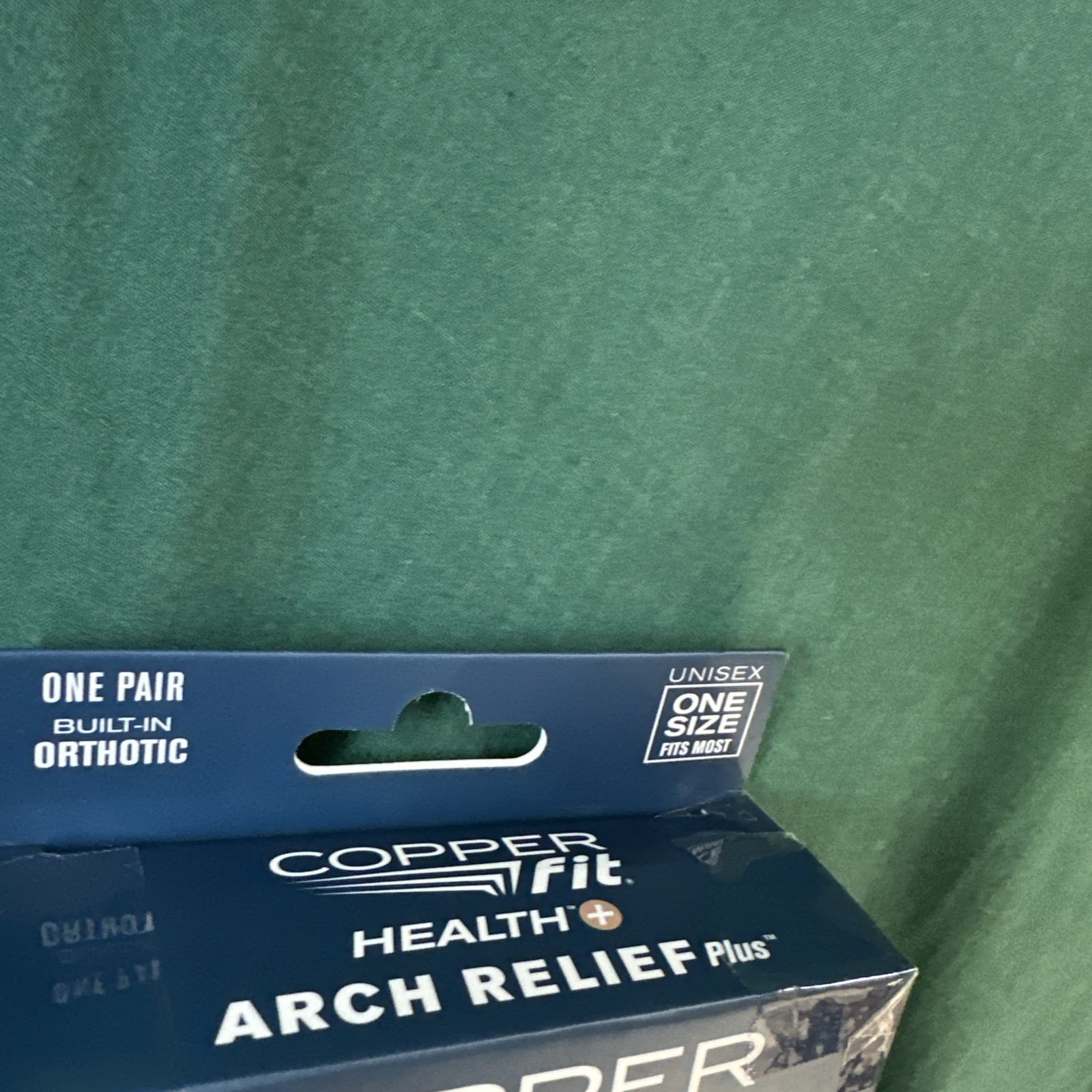 Copper Fit Health Unisex Arch Relief Plus Built In Orthotic Support Black One Sz