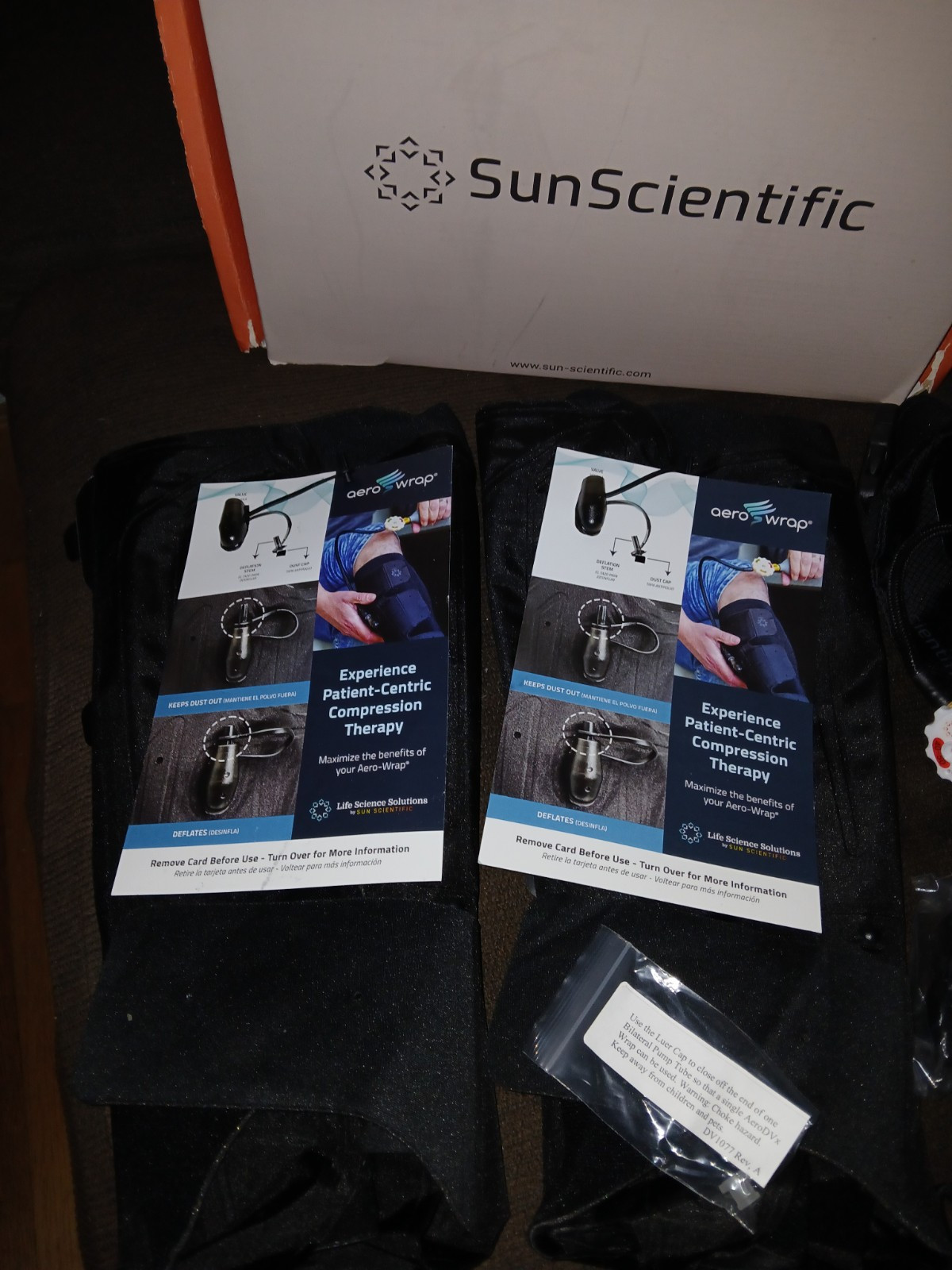 Sun scientific Aero Dvx Dual Bilateral Air Compression Leg Massager X-large Wrap