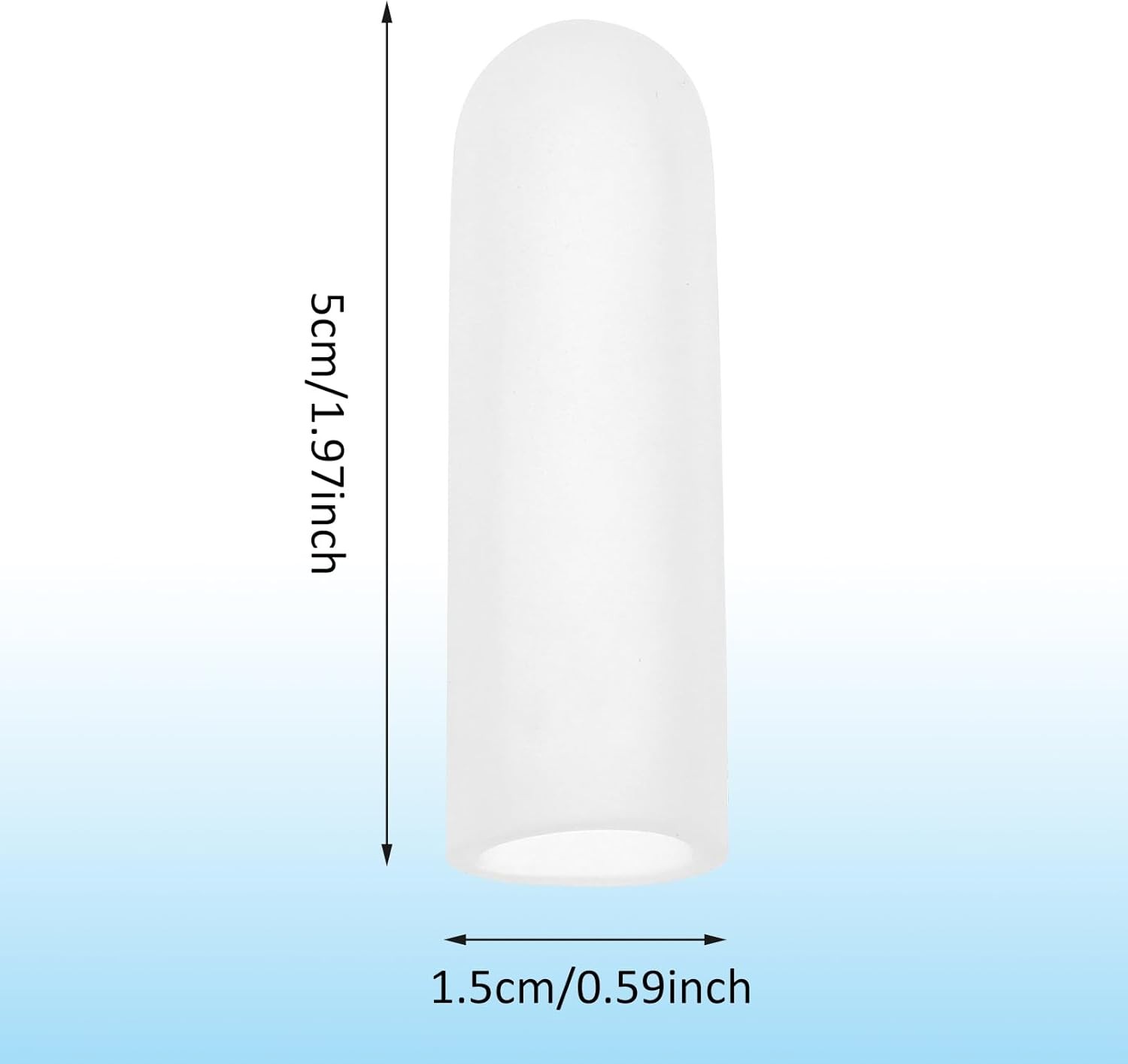 Gel Finger Cots, 10 PCS Gel Finger Protectors Finger Caps Silicone Fingertips Pr