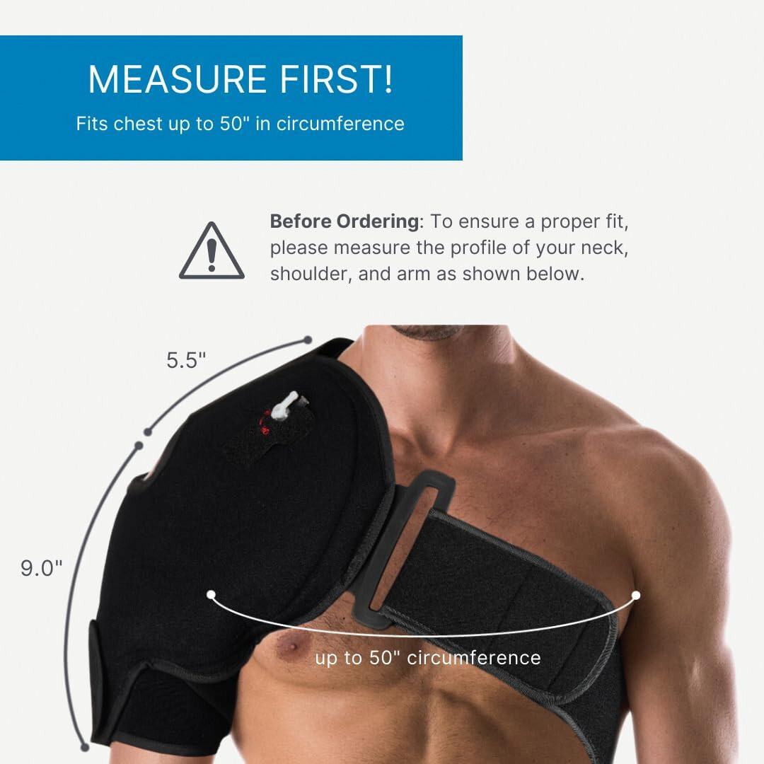 Thermo Active Hot or Cold Therapy Shoulder Ice Pack Wrap, Shoulder Brace