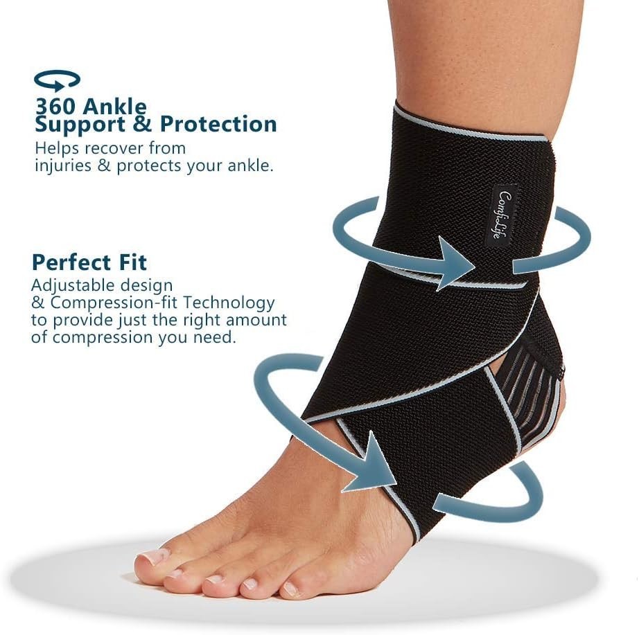 Unisex Adjustable Compression Ankle Sleeve – Ideal for Plantar Fasciitis Relief