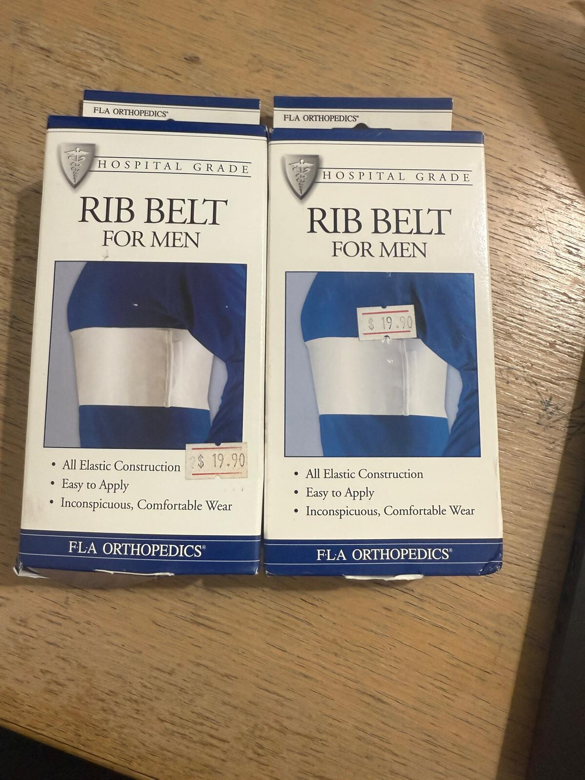 FLA ORTHOPEDICS Hospital Grade Rib Belt For Men & Women (White) (Qty 1X or 2X)