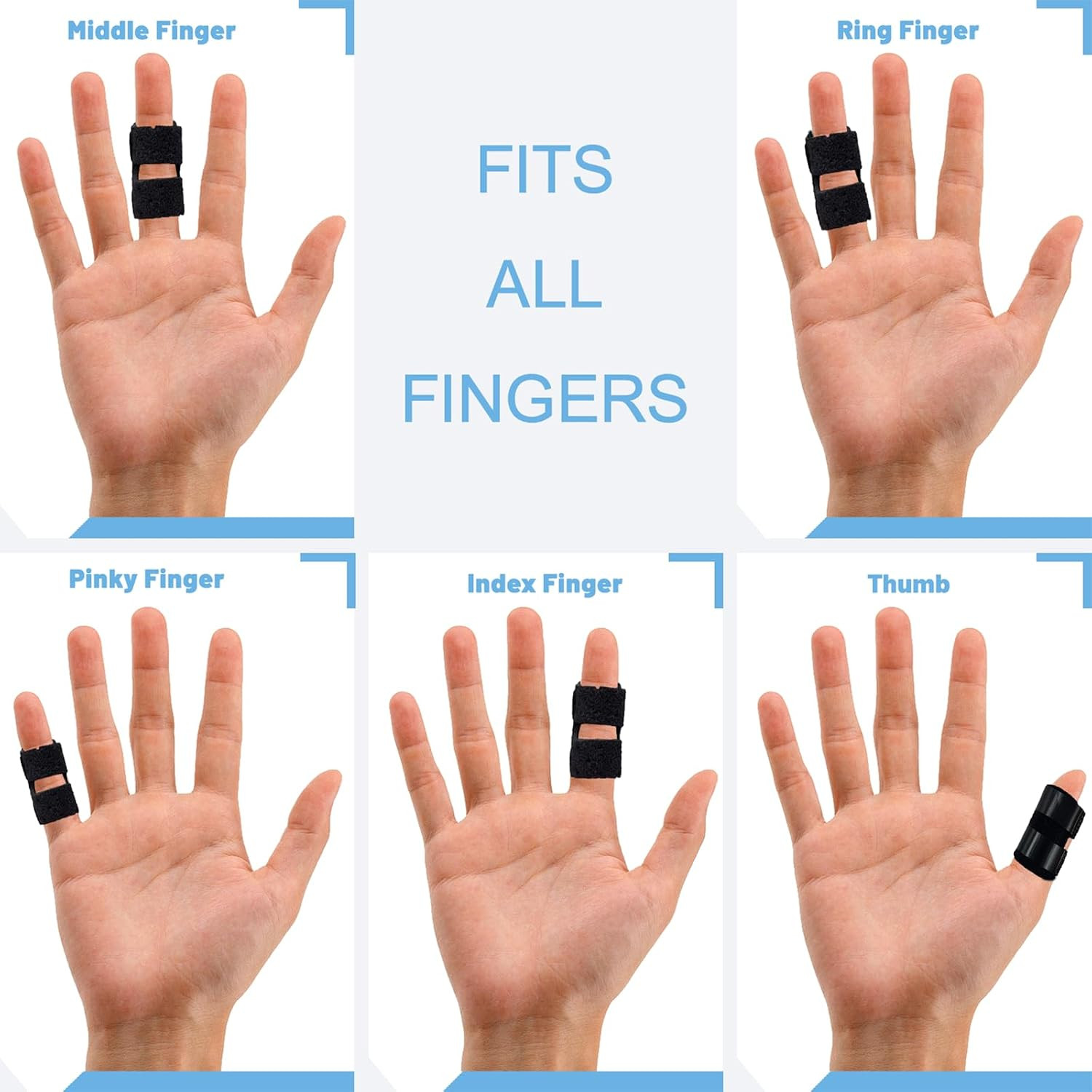 Pinky Finger Splint 4 Pcs Trigger Finger Brace Joint Stabilizer for Arthritis…