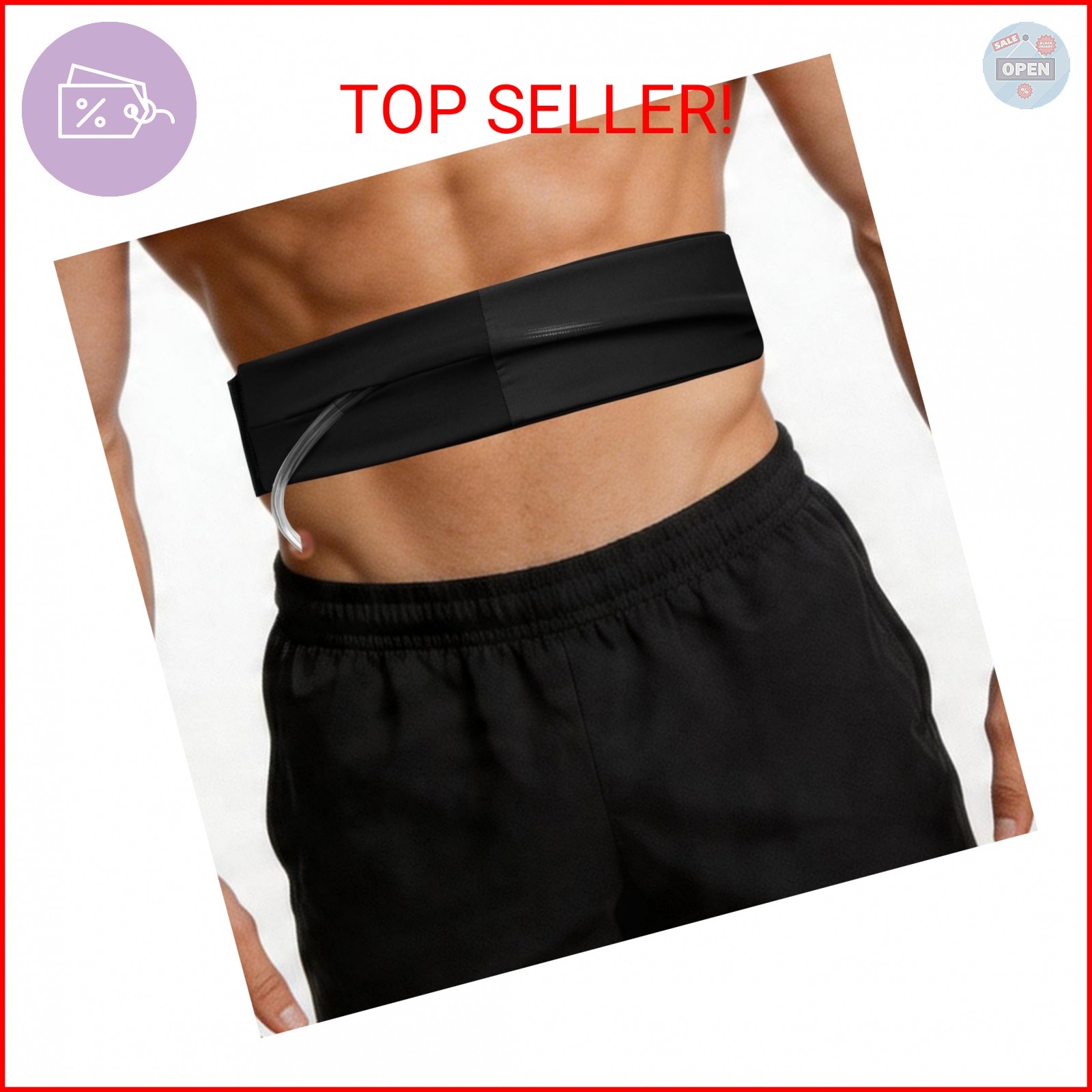 Breathable Peritoneal Dialysis Belt Pd Catheter Holder with Elastic Slit Mesh Po