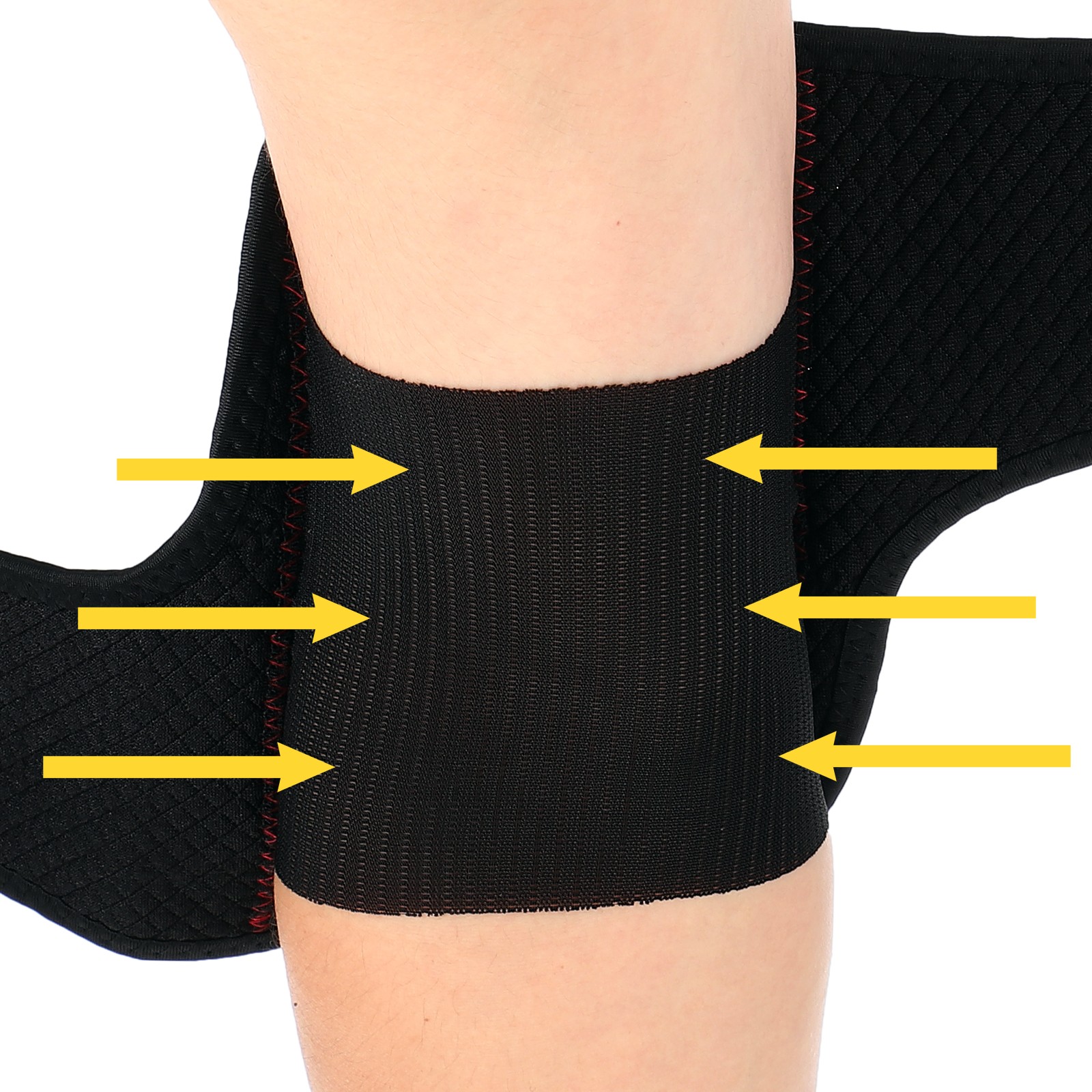 Elbow Band, Tennis Brace, 2 Piece Compressive Sleeves Black