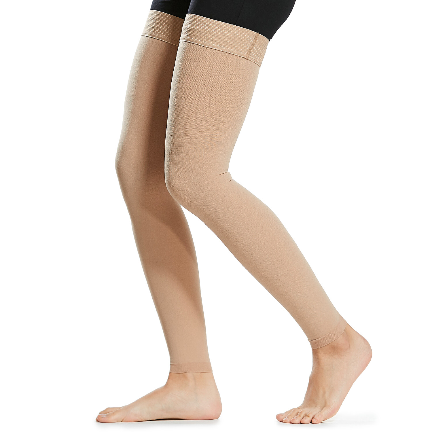 1 Pair Thigh High Socks Men Women 20-30mmHg F3I1