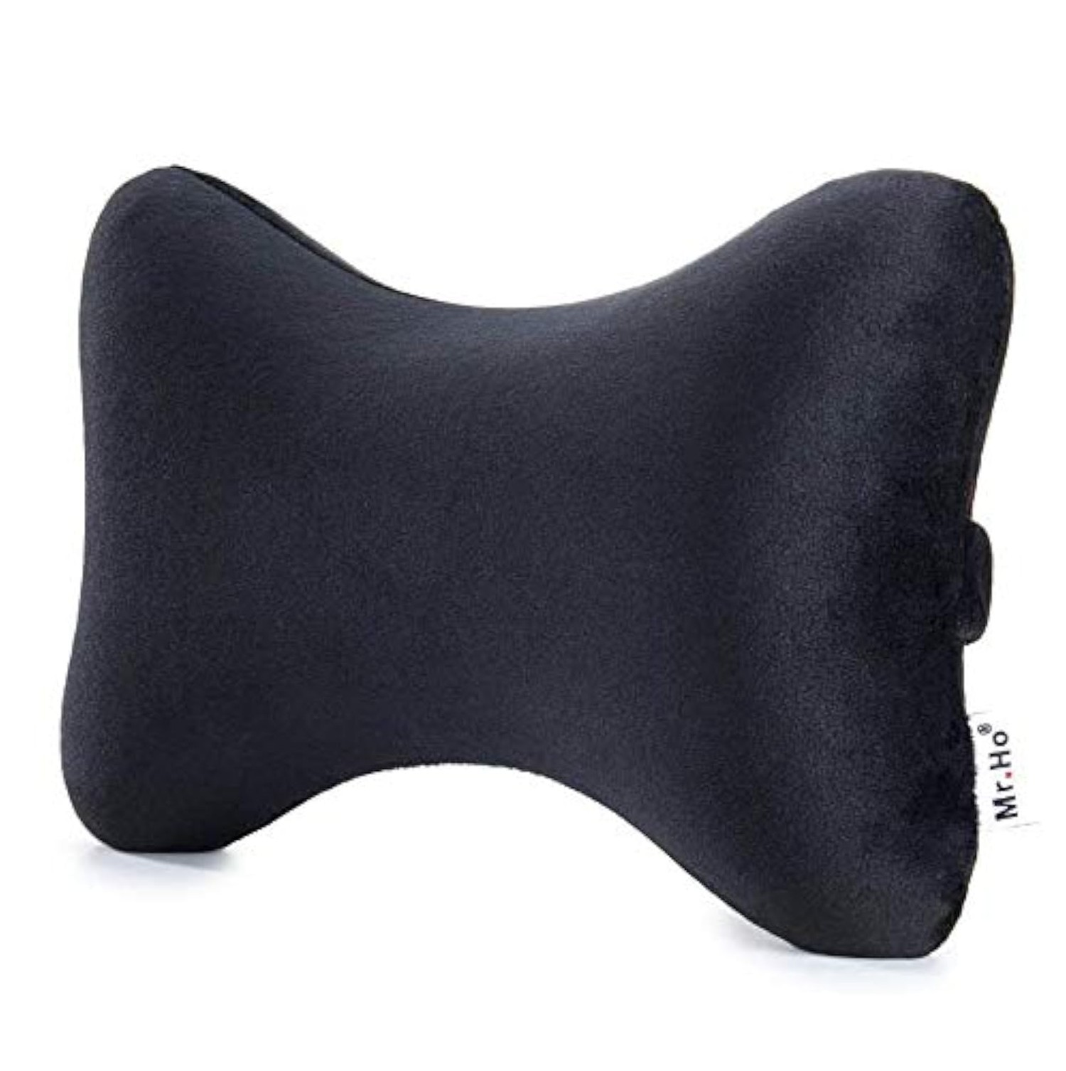 Car Memory Foam Neck Pillow with Premium Velour Washable Removable Pillow Cas…