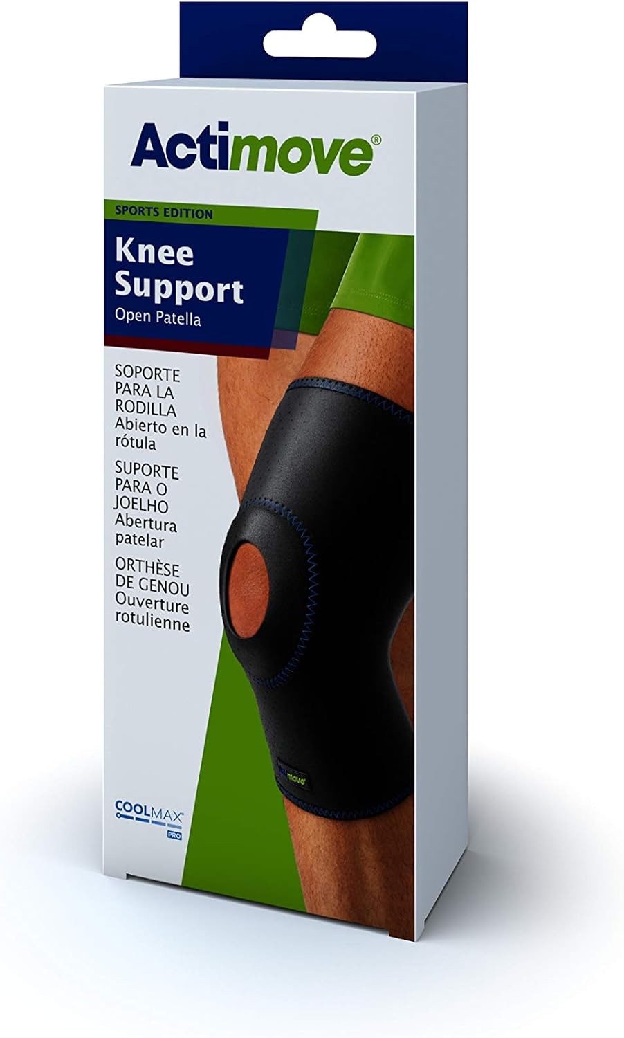 Actimove Sports Edition Knee Support Open Patella (Navy) Large
