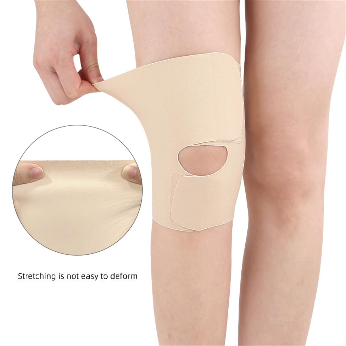 Knee Brace with Side Stabilizers, 1 PC Ultra-thin Compression Black