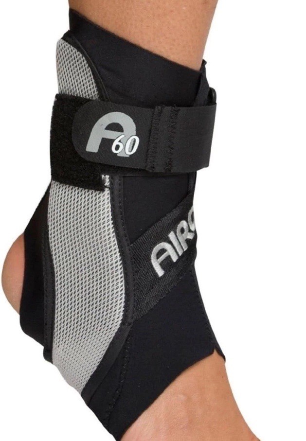 Aircast A60 Ankle Support Brace, Right Foot, Black, Small