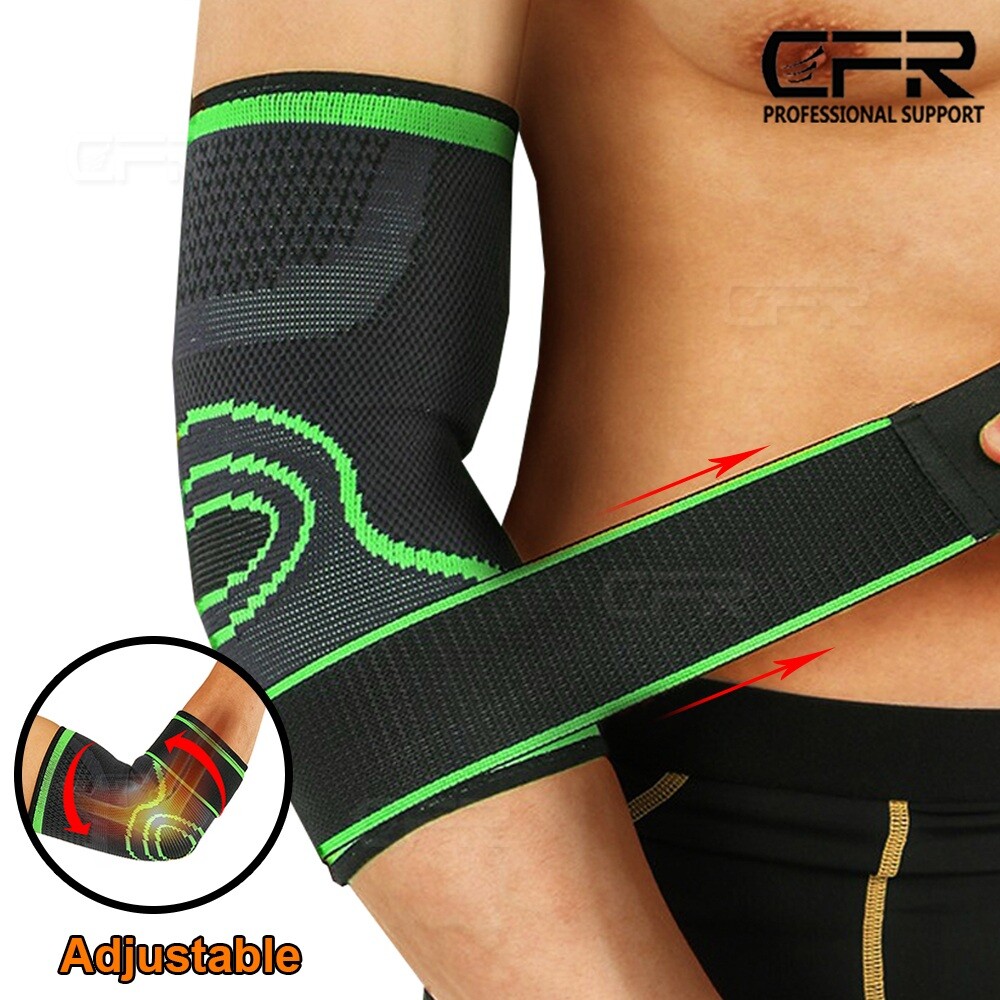 Elbow Brace Compression Sleeve Support Tendonitis Tennis Arm Arthritis Wrap CFR
