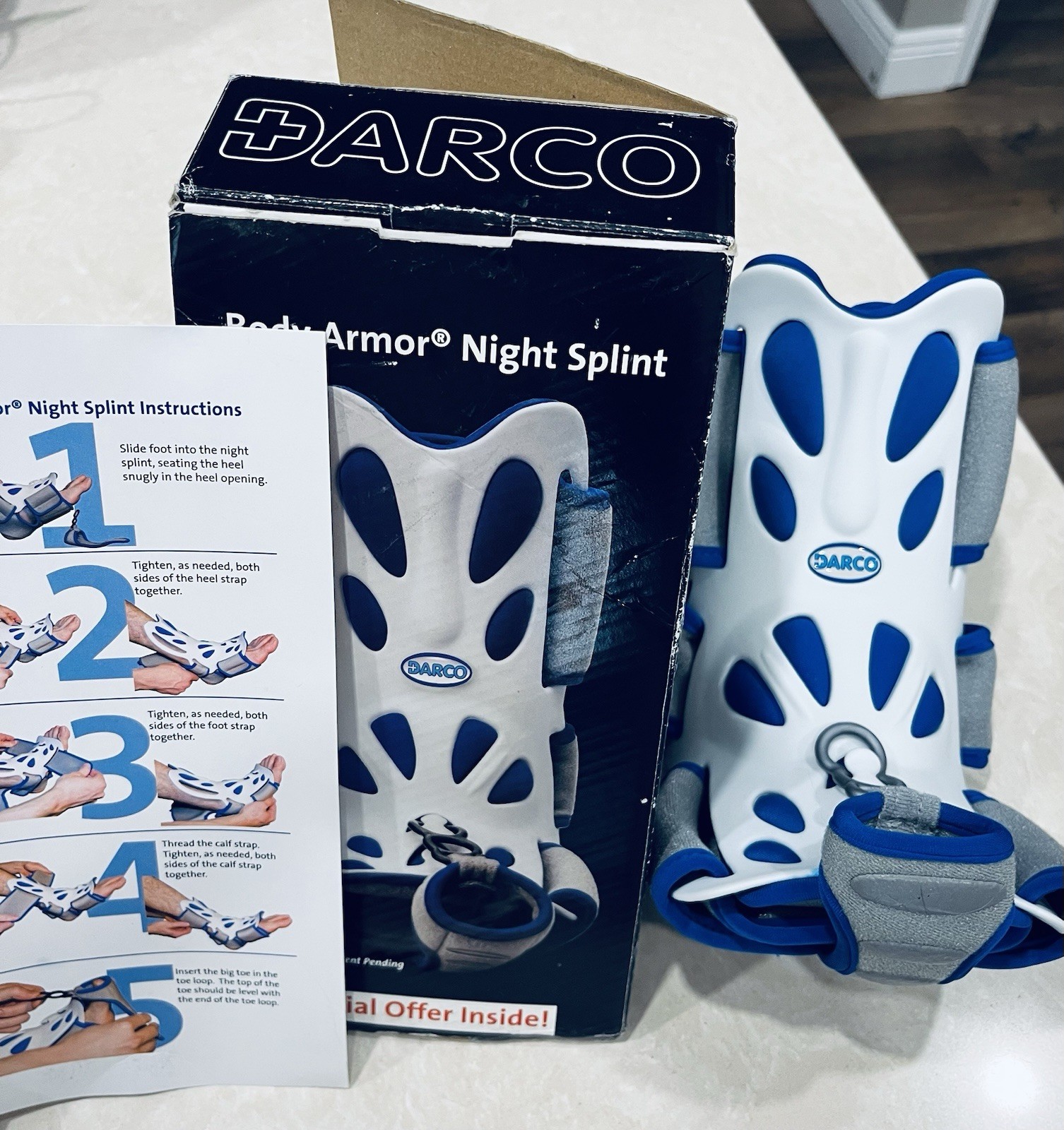 DARCO Body Armor Night Splint Boot ONE SIZE – doctors DISPLAY – CLEAN