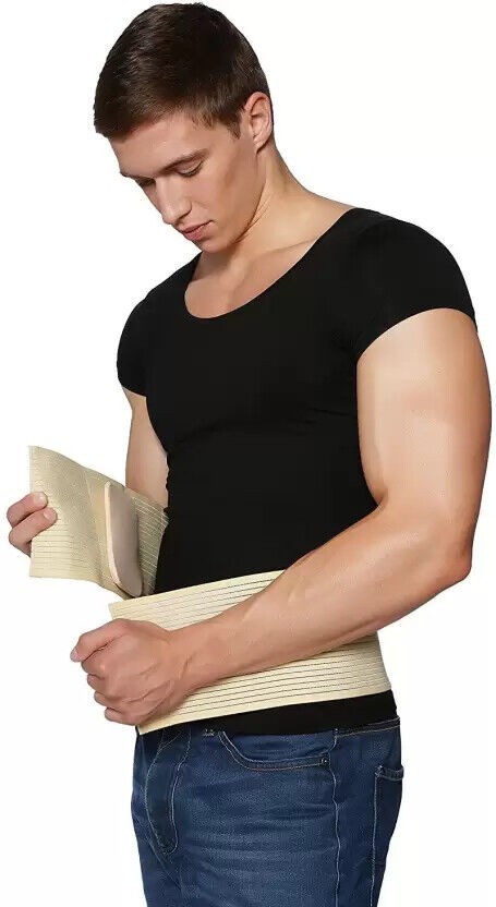 Abdominal Hernia Belt for Men & Women Binder with Compression Support Pad for