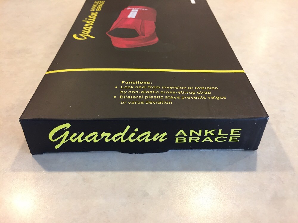 Guardian Ankle Brace Non-Elastic Strap, Inversion Eversion Protection