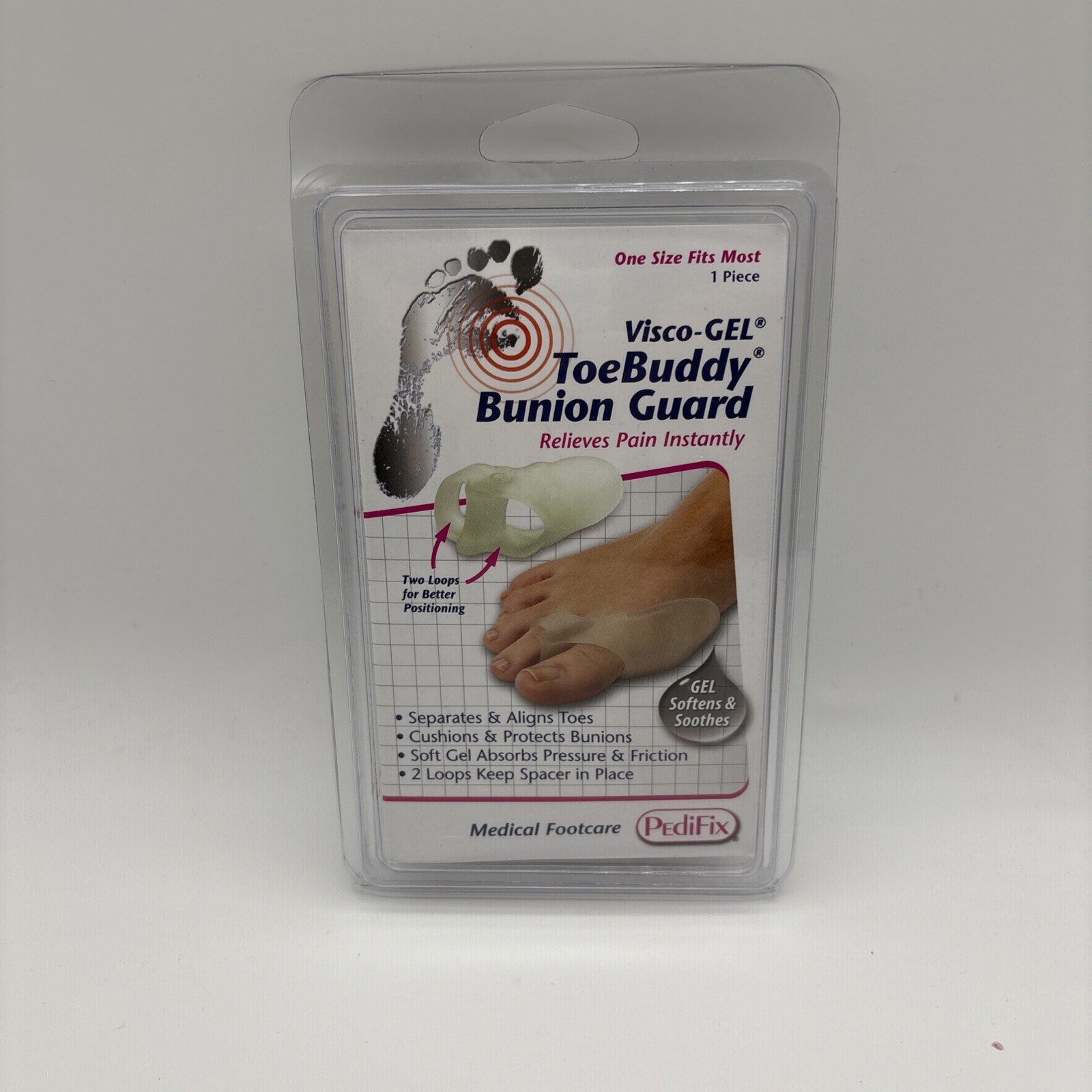 Pedifix Visco-Gel Toe Buddy, 1 per package Bunion Guard