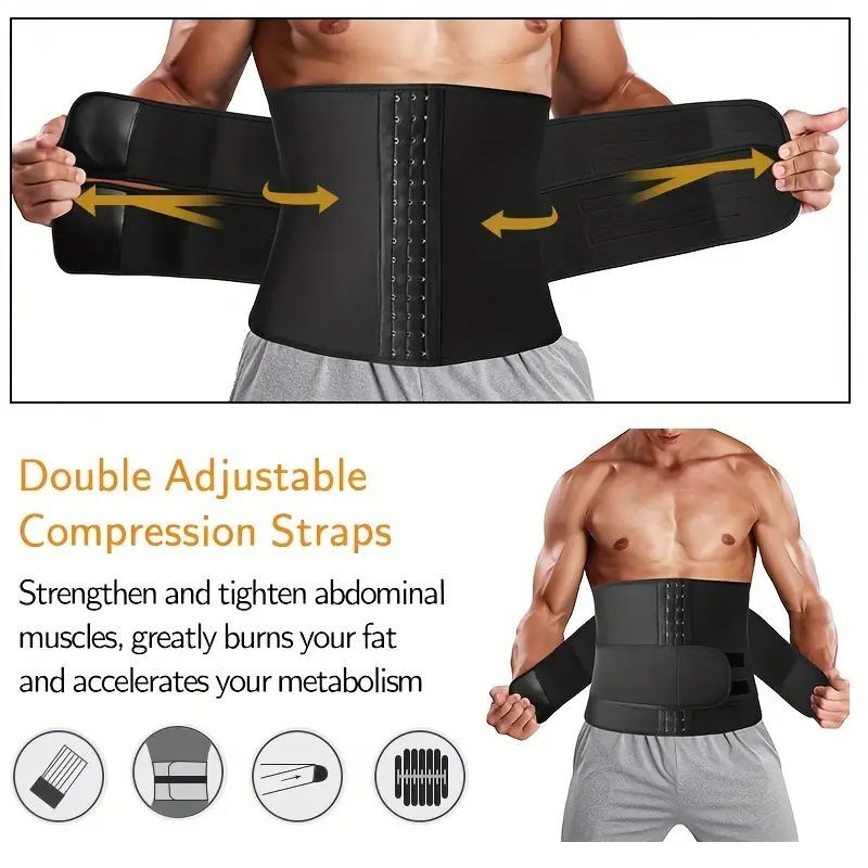 Women Trimmer Belt Waist Trainer Sweat Shaper Stomach Fat Burner Weight Loss