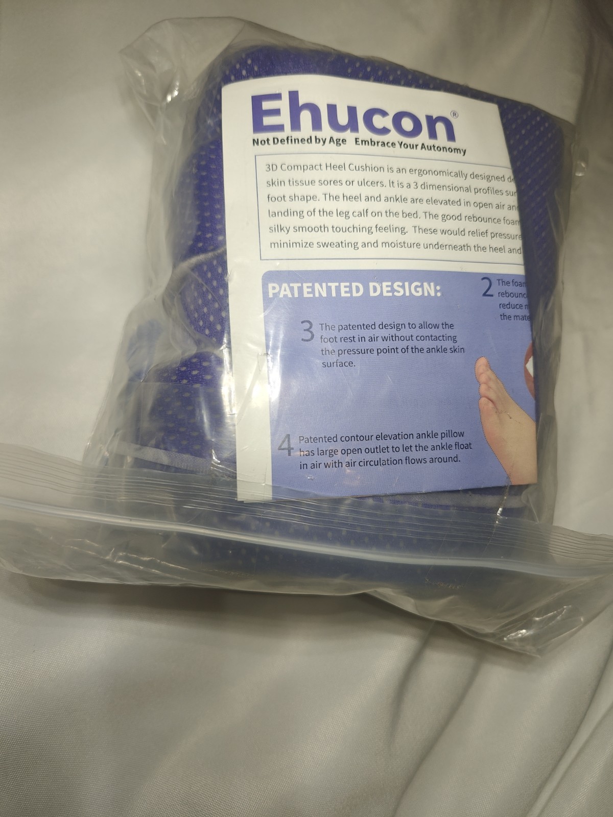 Ehucon 3D Heel Protectors for Pressure Sores,Ankle Elevation Pillow Foot Support