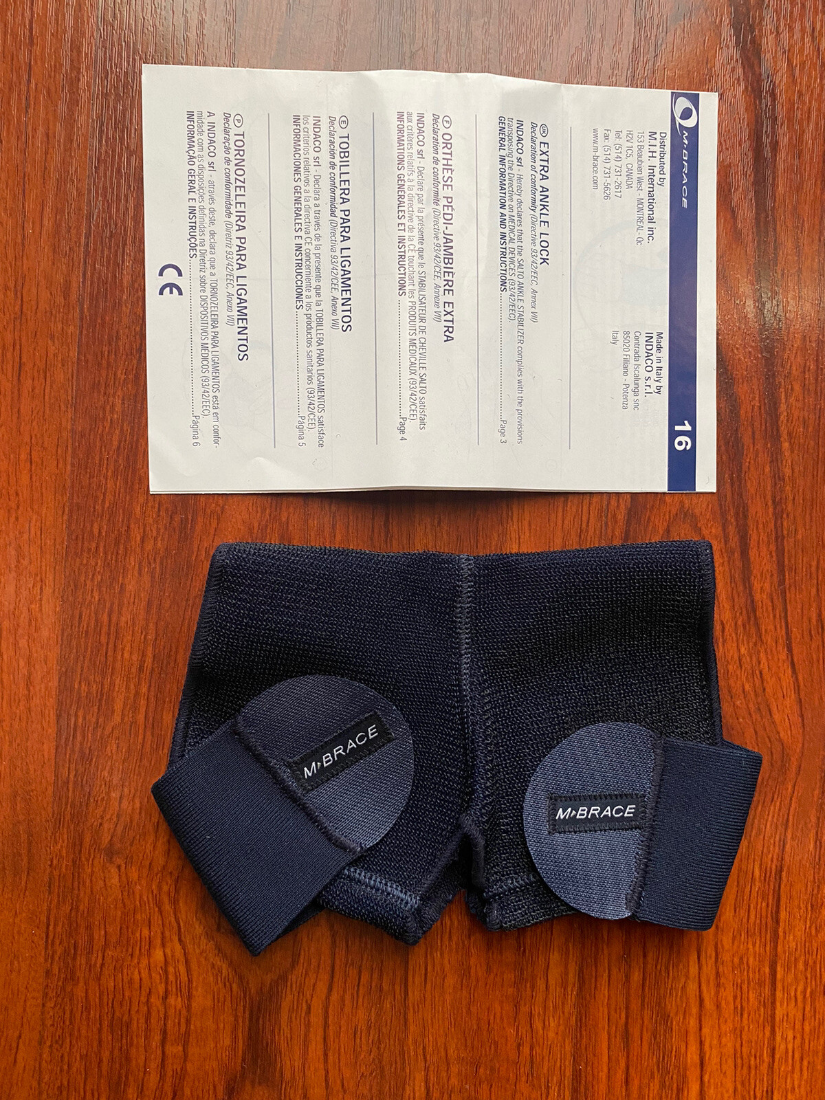M-Brace Extra Ankle Lock Brace Ankle Support During Sports # 16 Sz S NEW