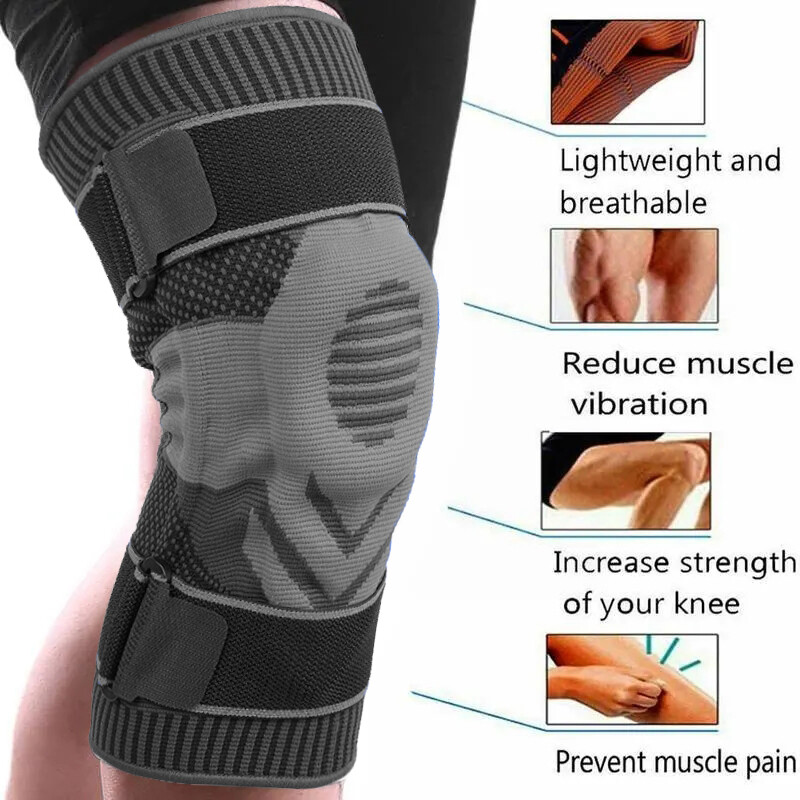 Gel Knee Sleeve Compression Brace Support For Sport Joint Pain Arthritis Relief