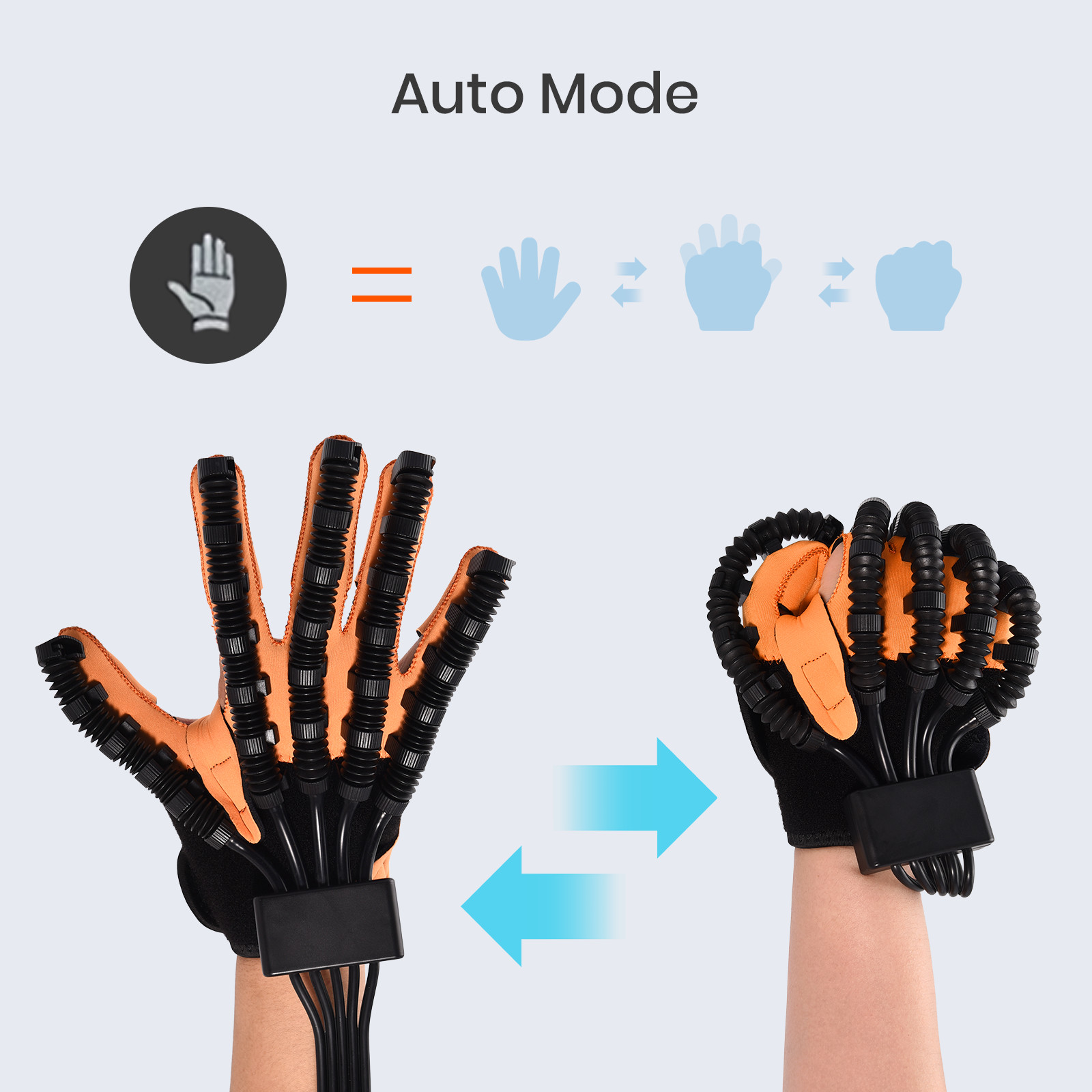 Left+Right, 2x Hand Function Rehabilitation Robot Gloves for Hemiplegia Recovery