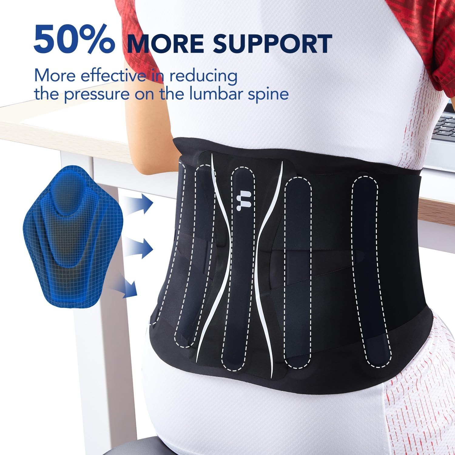 0.5mm Ultra Thin Back Brace Women Men Seamless Yoga Fabric All Day Comfort Wear