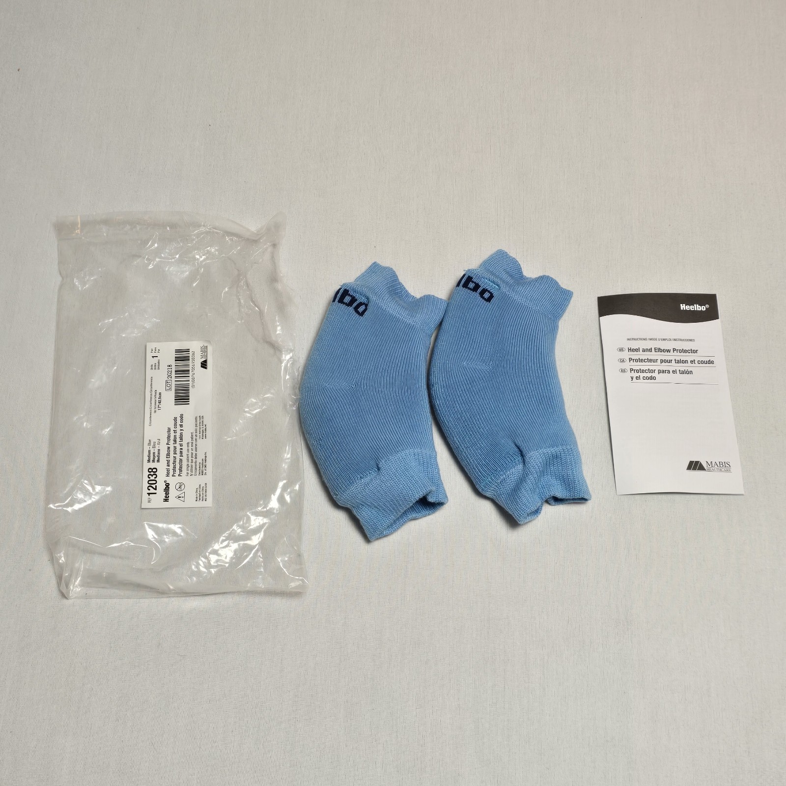 Heelbo Heel / Elbow Protection Sleeve Blue Medium Slip-On D 12038
