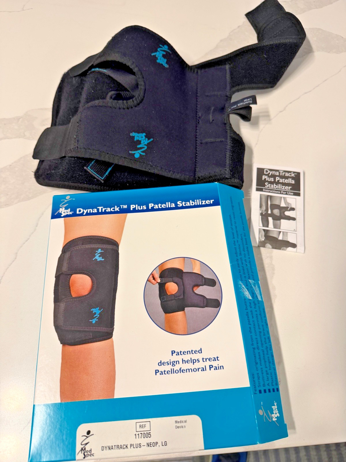MedSpec DynaTrack Plus Patella Stabilizer, Sz Lg, #117005, worn once