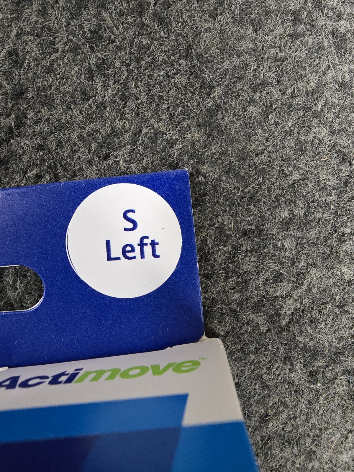 ACTIMOVE PROFESSIONAL LINE WRIST SPLINT 8 INCH, LEFT HAND, BLACK, SMALL, NEW