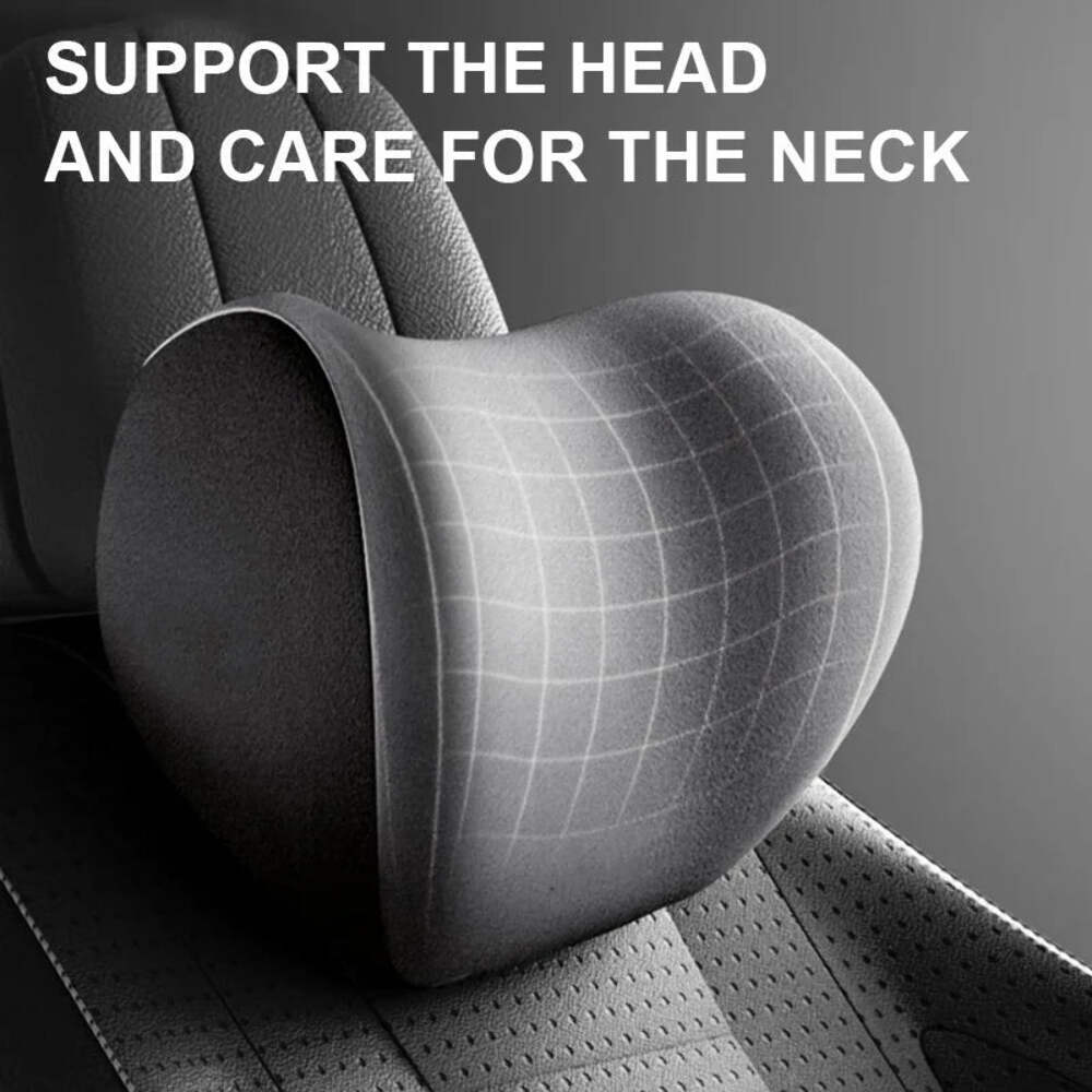 SEAMETAL Car Pillow Interior Memory Foam Car Headrest Pillows Universal Auto Wai