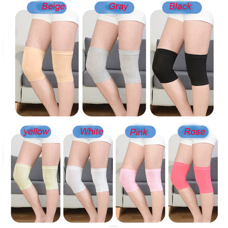Unisex Cotton Blend Thin Short Warm Sports Knee Pads Fall Knee Leg Warmers 1pack