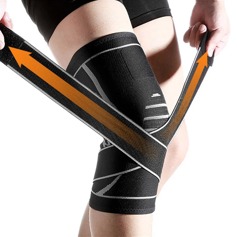 Knee Sleeve Compression Brace Support For Sport Joint Pain Arthritis Relief