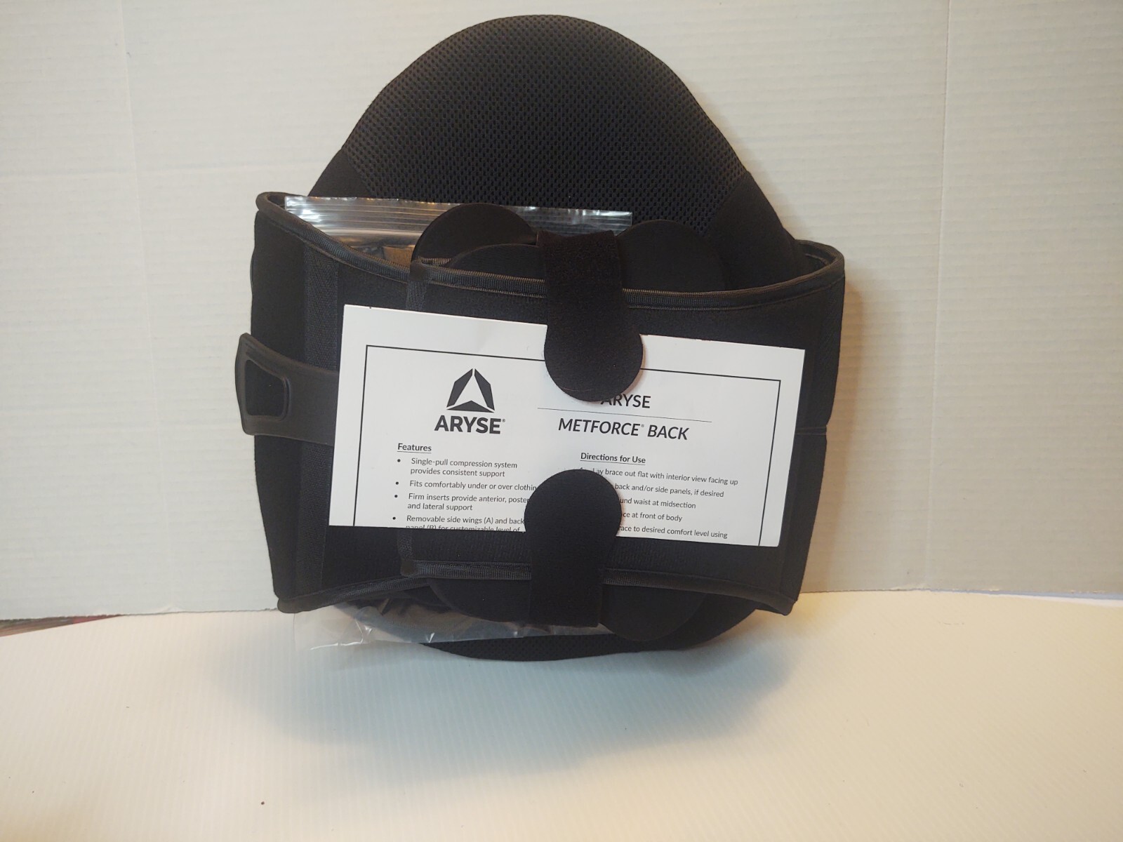 Aryse Metforce Back Brace AY-37 50-105 Compression Support System 2X LARGE New