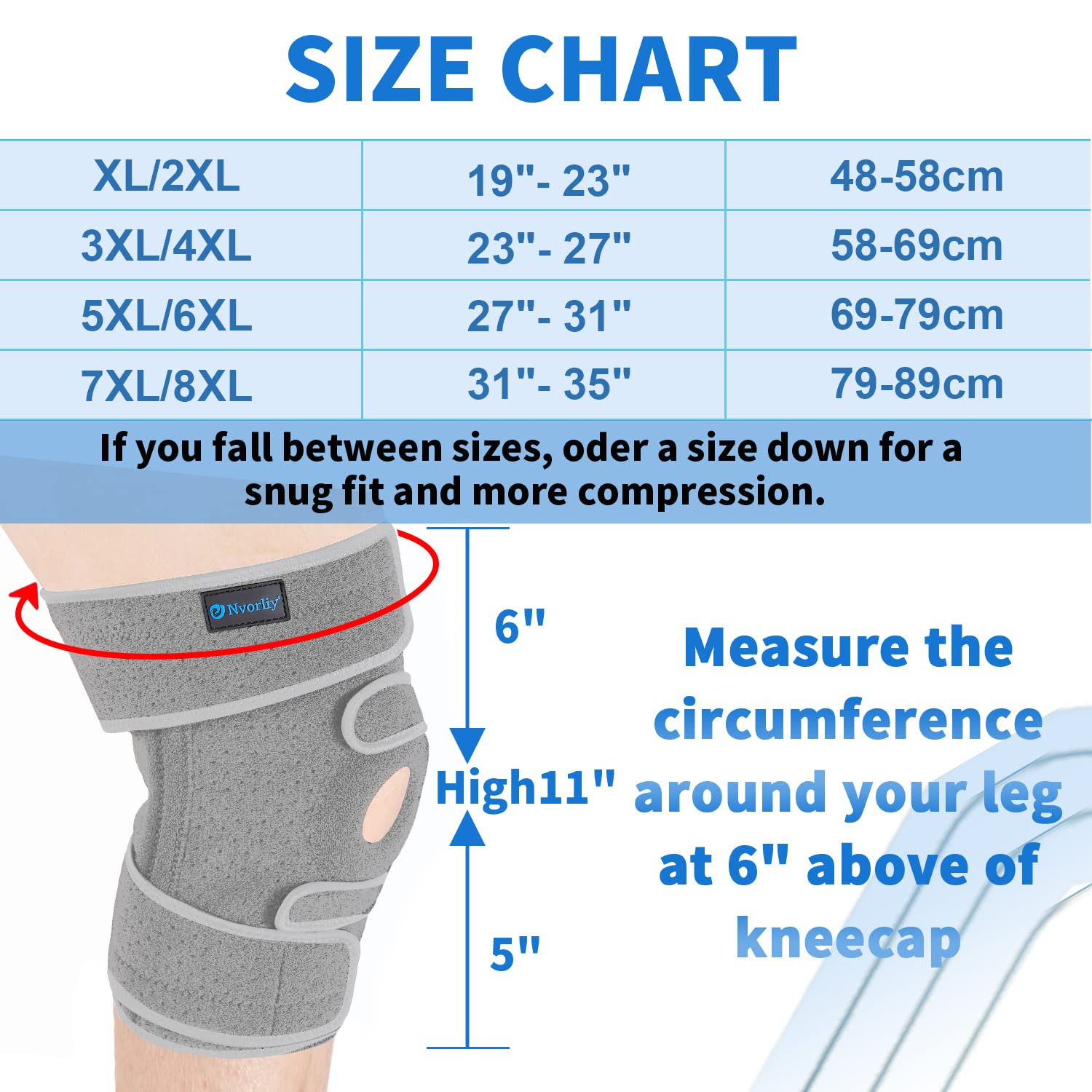 Knee Brace for Women Plus Size for Knee Pain (XL-8XL) – Extra Large Knee Brac…